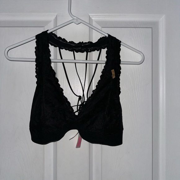 PINK Victoria's Secret Black Bralette - Picture 1 of 4